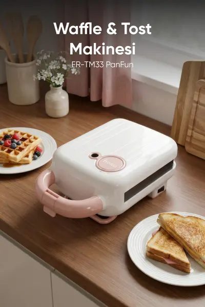 4 Plakalı Waffle & Tost Makinesi - Kolay ve Pratik